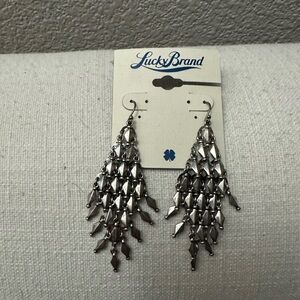 Lucky Brand Metallic Chandelier Earrings